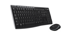 MK270 Wireless Keyboard and Mouse Combo - Black - English US (QWERTY)