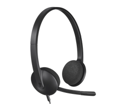 H340 USB Computer Headset - Black
