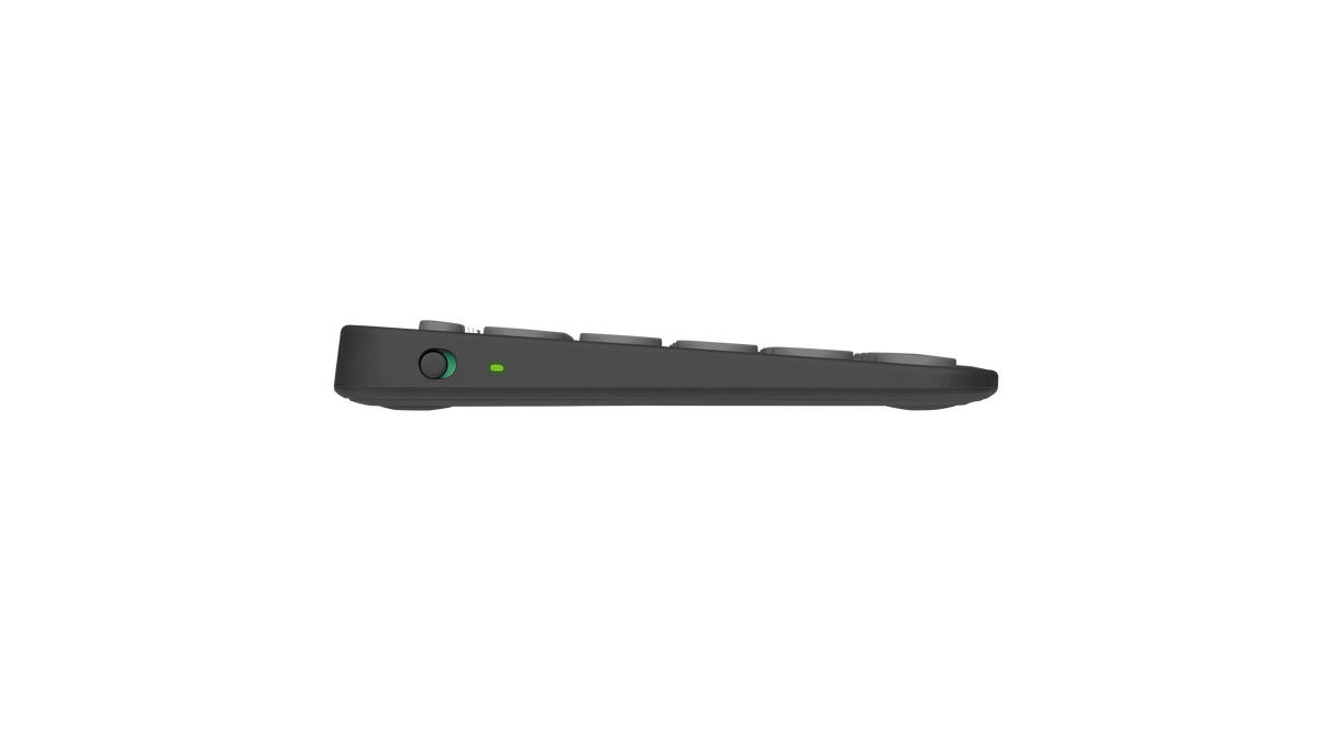 Pebble Keys 2 K380s - Tonal Graphite - English US (QWERTY)