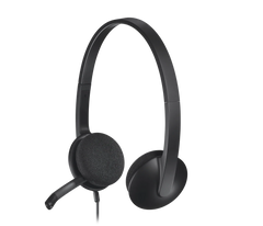 H340 USB Computer Headset - Black